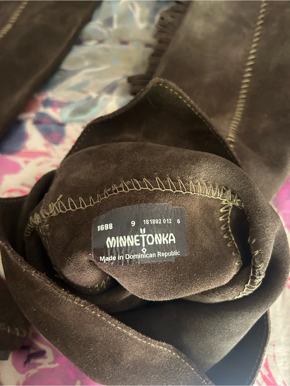 Minnetonka Brown Suede Over-the-Knee Fringe Boots